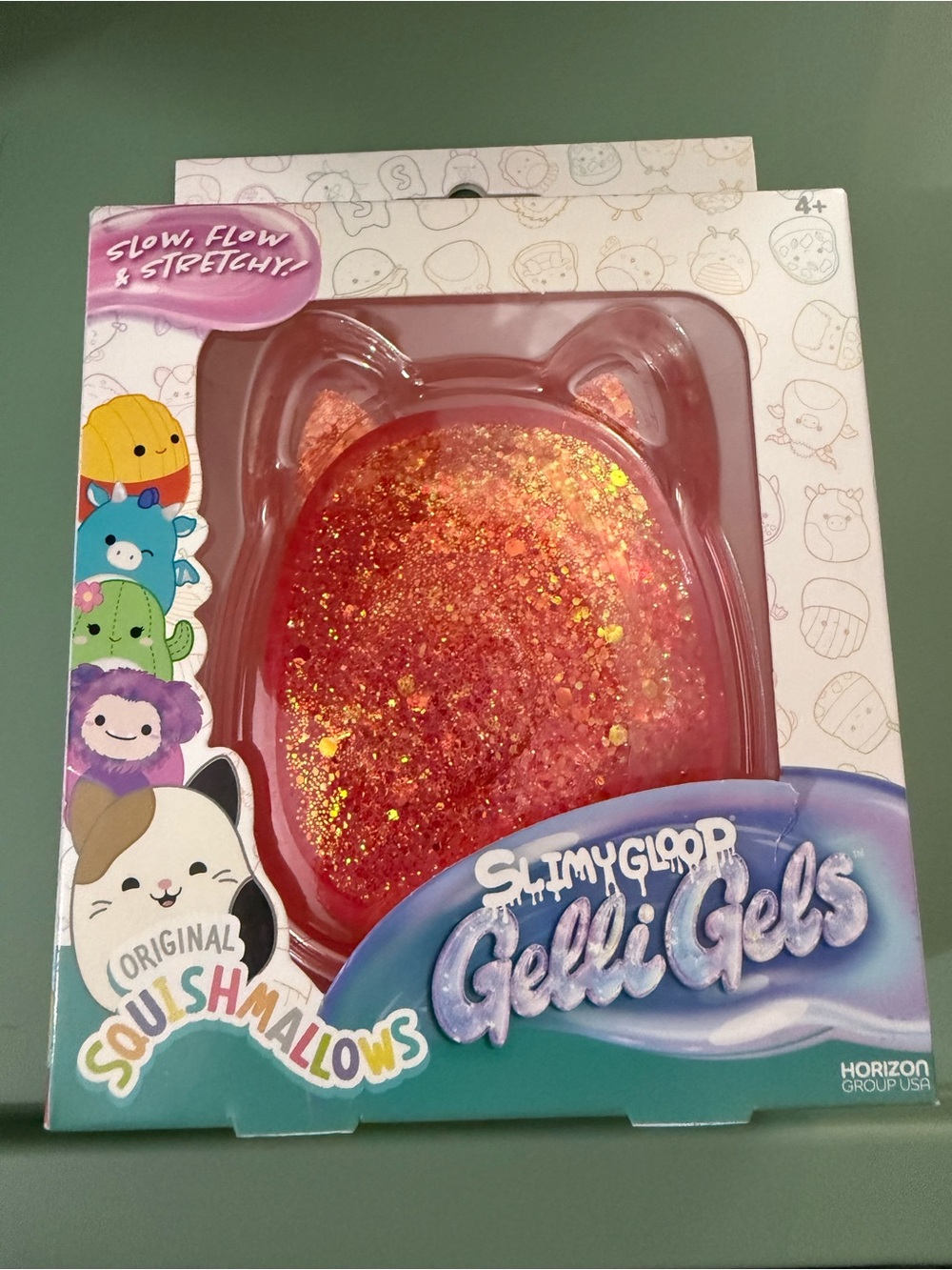 Squishmallows Red Glitter Slime Gelli Gels Sensory Toy